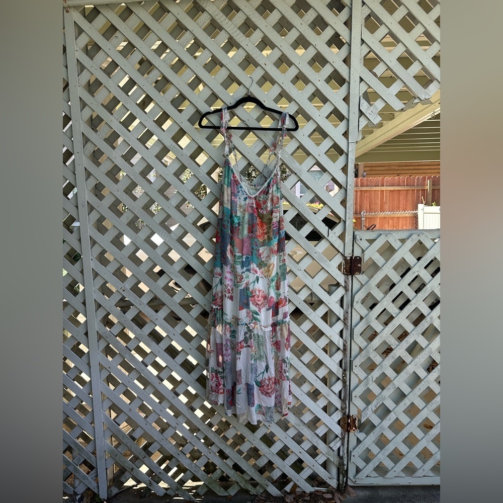 Anthropologie Chiffon Shift Midi Dress